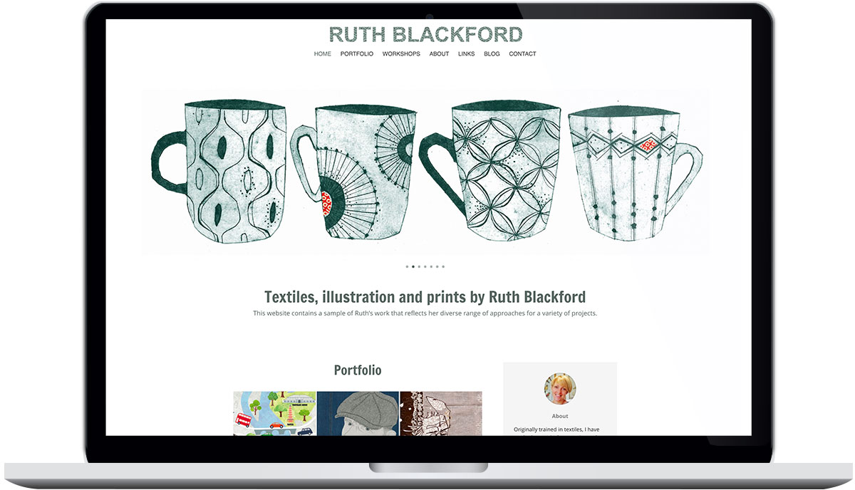 Tigerpink Design - Ruth Blackford - Laptop